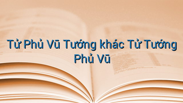 Tử Phủ Vũ Tướng khác Tử Tướng Phủ Vũ