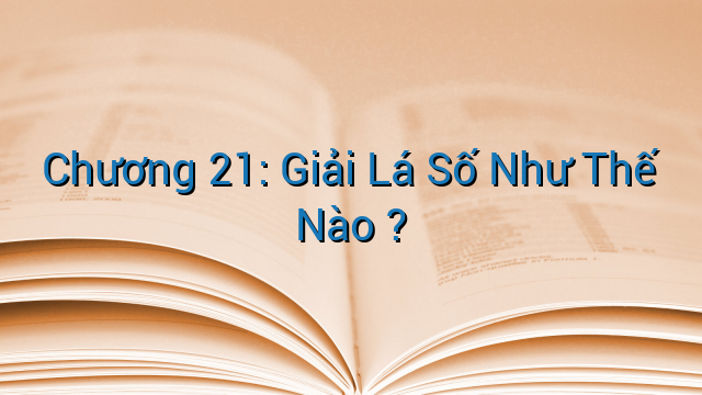 Chương 21: Giải Lá Số Như Thế Nào ?