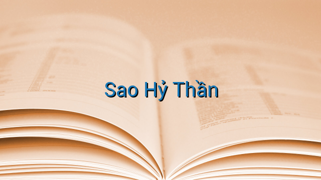Sao Hỷ Thần