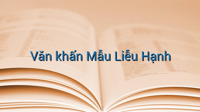 Văn khấn Mẫu Liễu Hạnh