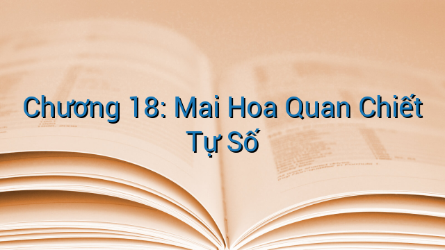 Chương 18: Mai Hoa Quan Chiết Tự Số