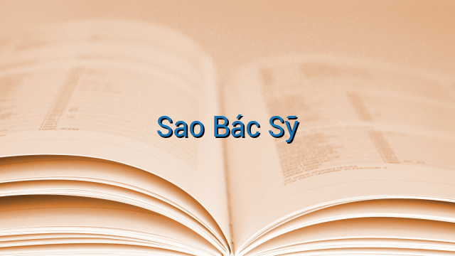 Sao Bác Sỹ